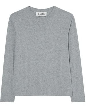 Rohe Mélange-Effect T-Shirt - Gray