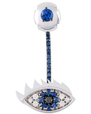 Delfina Delettrez 'Eyes On Me' Diamond And Sapphire Earring - White