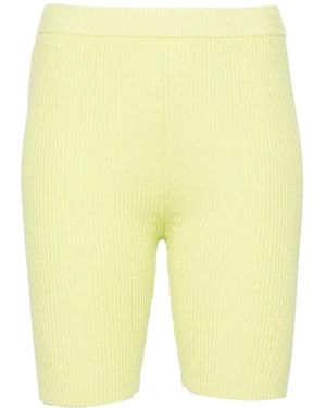 Samsøe & Samsøe Pantalones Cortos Luna De Canalé - Amarillo