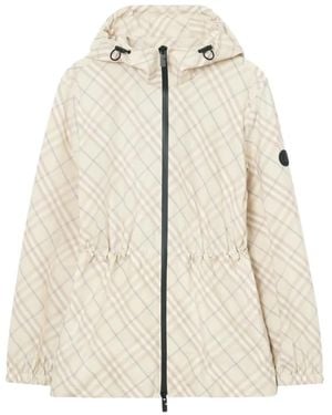Burberry Check Lichtgewicht Jack - Wit