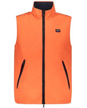 Paul & Shark High-Collar Zip Gilet - Orange