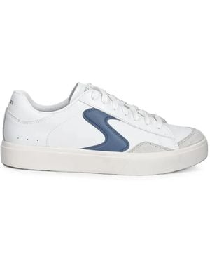 Skechers Eden Lx Leather Paneled Sneakers - White