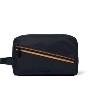 Paul Smith Kulturbeutel mit Streifen - Blau