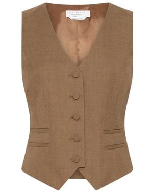 Gabriela Hearst Débardeur Coleridge Boutonné - Marron