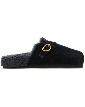 Ancient Greek Sandals Vasilitsa Slippers - Black