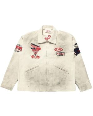 Samuel Zelig Service Zip Shirt Jacket - Natural