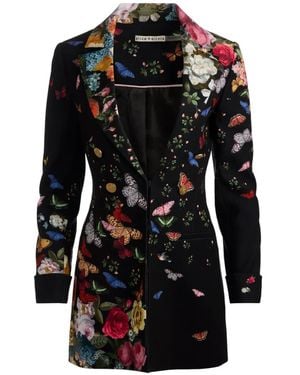 Alice + Olivia Mya Floral Blazer - Black
