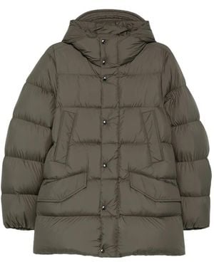 Woolrich Cloud Hooded Padded Coat - Grey