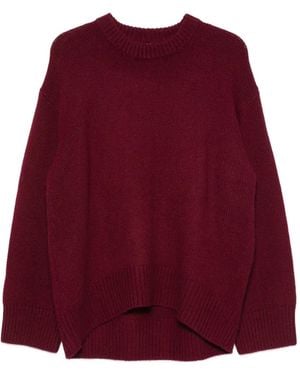 Lisa Yang Noor Trui Met Ronde Hals - Rood