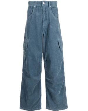 FIVE CM Corduroy Cargo Trousers - Blue