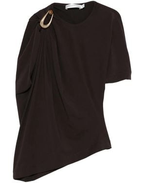 Christopher Esber Gedrapeerde Top Met Ringdetail - Zwart