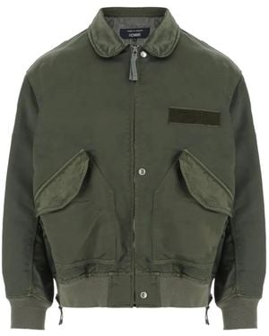 Comme des Garçons Flap-Pocket Bomber Jacket - Green