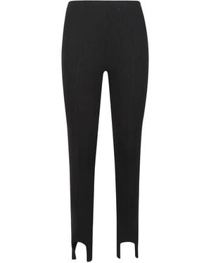 LA PISCINE Stirrup-Detail Leggings - Black