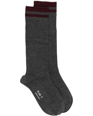Plan C Chaussettes Nervurées - Noir