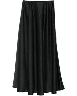 forte_forte Textured Satin Skirt - Black