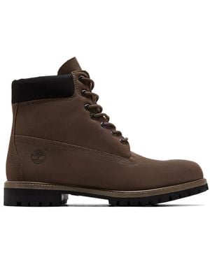 Timberland Bottines Imperméables En Nubuck - Brown