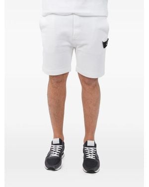 Ma Strum Shorts Mit Logo-Patch - Weiß