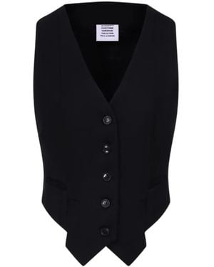 Vetements Button-Up V-Neck Waistcoat - Black
