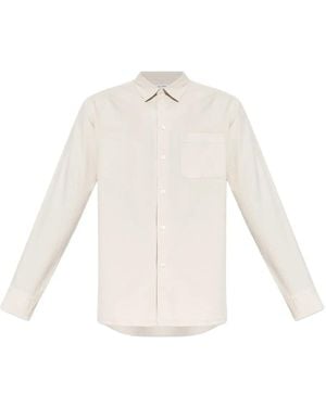 Samsøe & Samsøe Textured Chest-Pocket Shirt - White