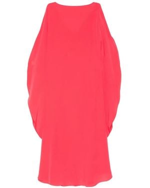 Gianluca Capannolo Iris Bat-Wings Midi Dress - Red