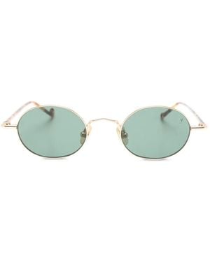 Eyepetizer Ginger Oval-Frame Sunglasses - Green