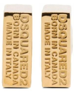 DSquared² Geometric Earrings - Metallic