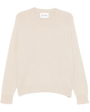 Soft Goat Raglan-Sleeve Sweater - White