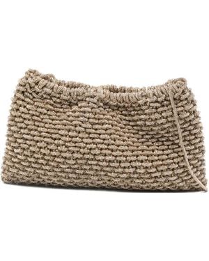 HIBOURAMA Pochette Penelope À Cristaux - Neutre