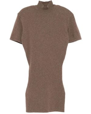 Jacquemus Abito Robe Maille Castagna - Marrone