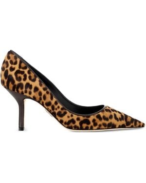 Rodo 60Mm Leopard-Print Leather Pumps - Brown