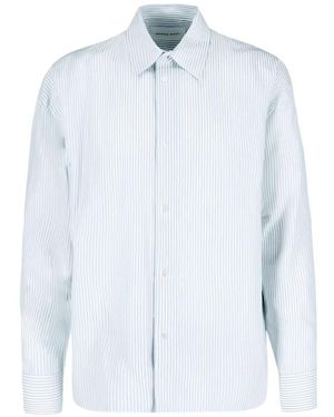 BERNER KUHL Striped Button Shirt - White