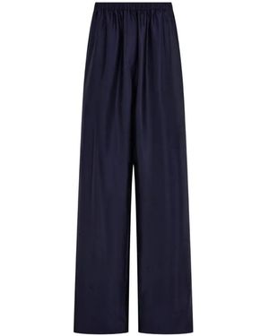 Ferragamo Silk Trousers - Blue