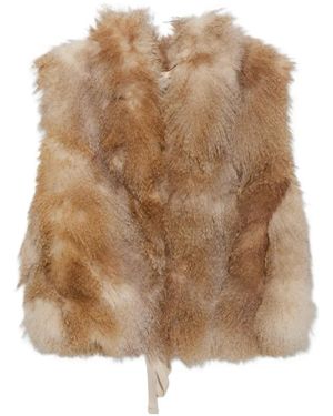 forte_forte Faux-Fur Gilet - Natural