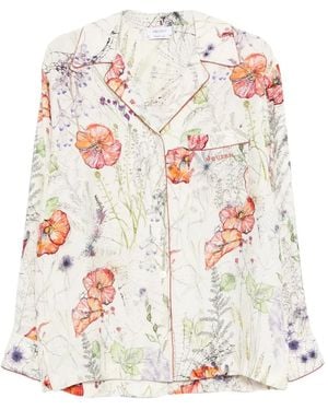 McQueen Cotton Patterned Shirt - White