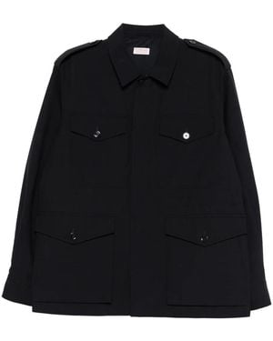 Fursac Pocket Epaulettes Parka - Black