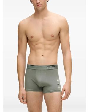 KARL LAGERFELD Ikon Boxers (Pack Of Three) - Green