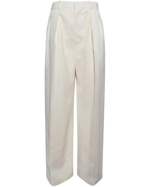 Wardrobe NYC Pantalones de esmoquin de talle bajo - Blanco