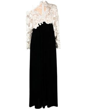 Zimmermann Sensory Embroidered Velvet Gown - Black