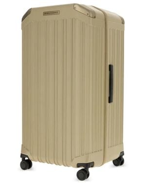 Piquadro Ridged Hard-Shell Suitcase - Natural