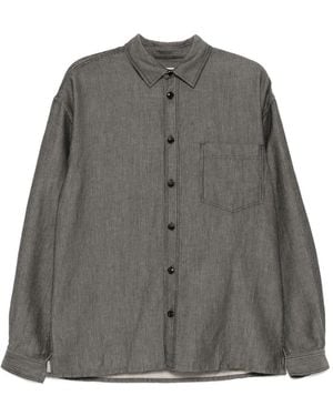 YMC Pinstripe Shirt - Grey