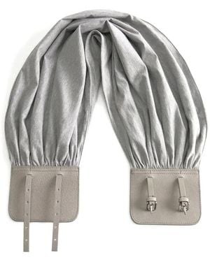 Paloma Wool Geraffter Adriana Ii Gürtel Mit Doppelschnalle - Grau