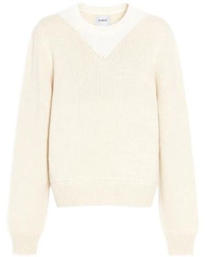 Barrie Jersey De Cachemira Sobrehilado - Blanco