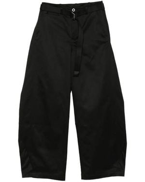 Sacai Belted Cotton Pants - White