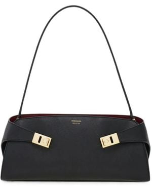 Ferragamo Hug Shoulder Bag - Black