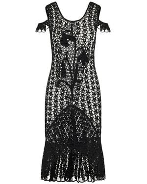 JW Anderson Snowdrop Crochet Midi Dress - White