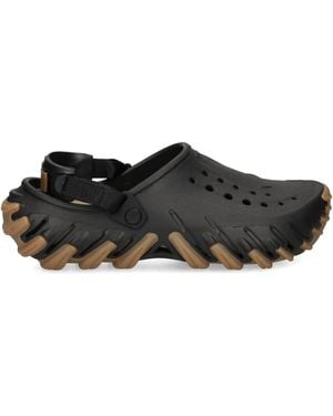 Crocs™ Perforated-Sole Heel-Strap Clog Sandals - Black