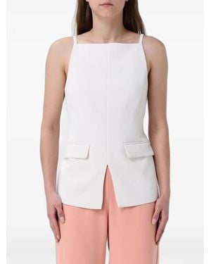 Emporio Armani Backless Tank Top - White
