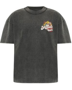 AllSaints Roque Graphic-Print T-Shirt - Grey