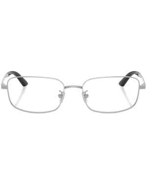 Versace Occhiali Rettangolari - Bianco