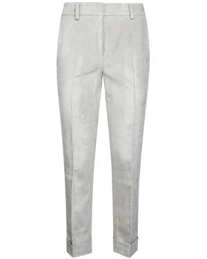 Incotex Corduroy Turn-Up Pants - Gray